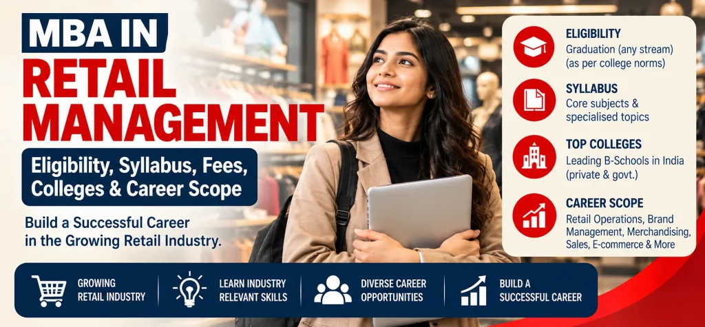 MBA in Retail Management: Eligibility, Syllabus, Fees, Colleges & Career Scope