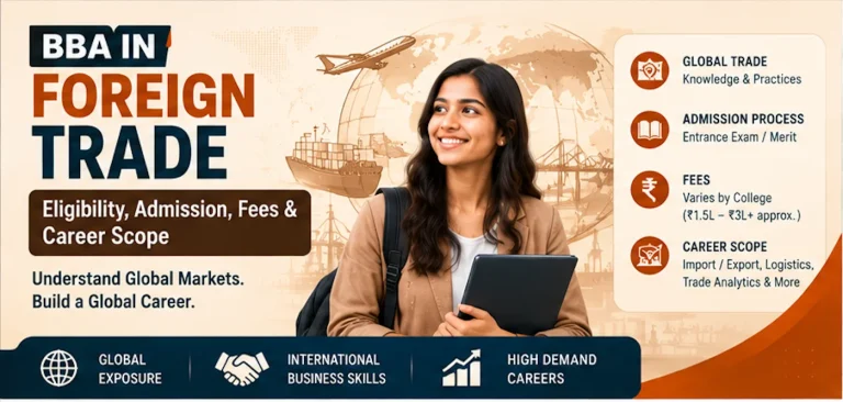 BBA in Foreign Trade: Eligibility, Admission, Fees & Career Scope
