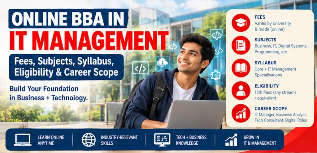 Online BBA in IT Management: Fees, Subjects, Syllabus, Eligibility  & Career Scope