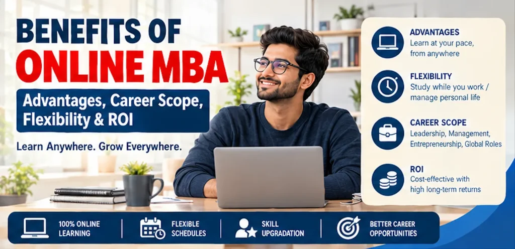 Benefits of Online MBA: Advantages, Career Scope, Flexibility & ROI