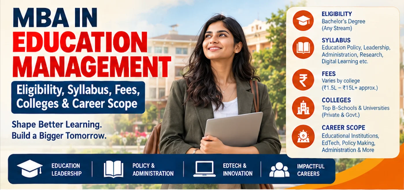 MBA in Education Management: Eligibility, Syllabus, Fees, Colleges & Career Scope