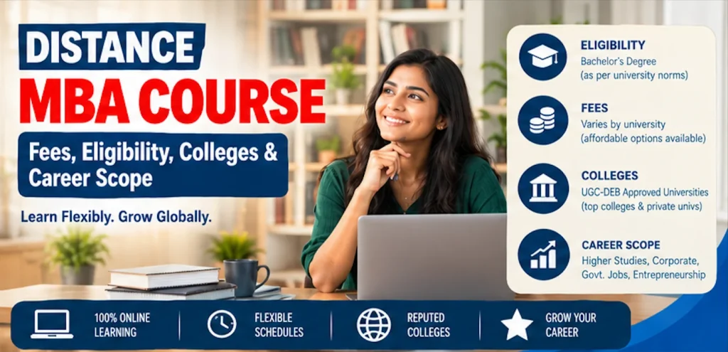 Distance MBA Course Fees, Eligibility, Colleges & Career Scope