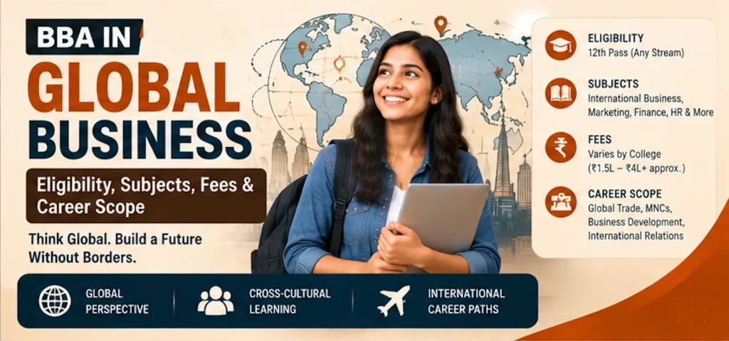 BBA in Global Business: Eligibility, Subjects, Fees, Colleges & Career Scope