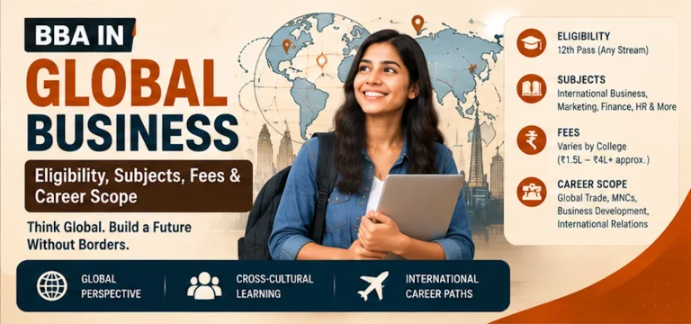 BBA in Global Business: Eligibility, Subjects, Fees, Colleges & Career Scope