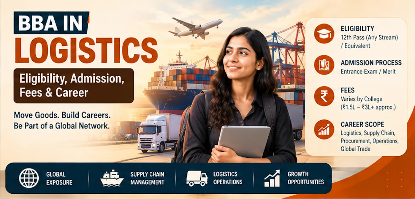 Online BBA in Logistics: Eligibility, Admission, Fees & Career
