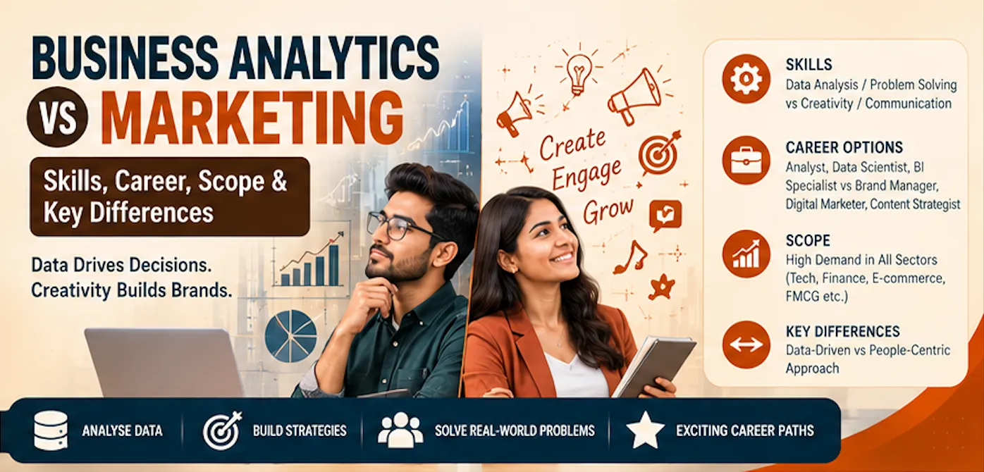 Business Analytics vs Marketing: Career, Scope & Key Differences